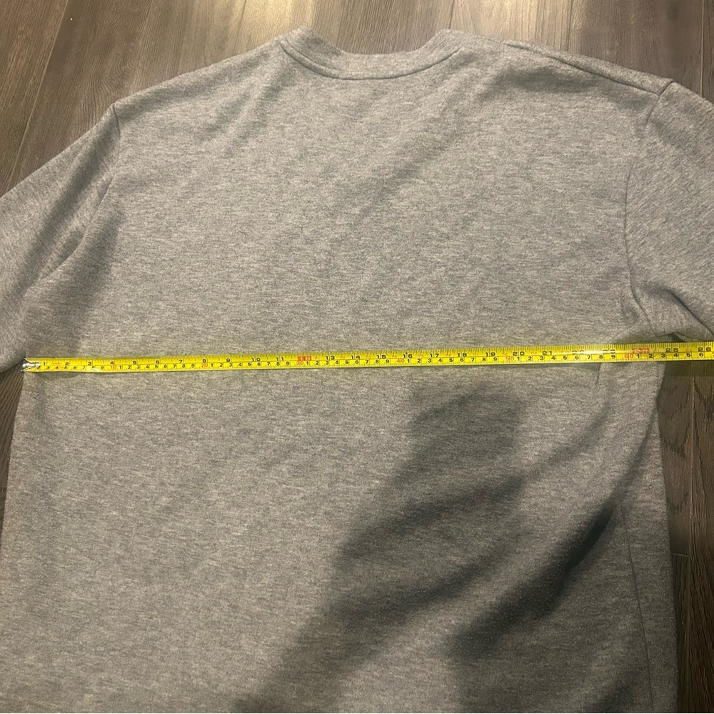 Gray V-Neck Sweater - Picture 10 of 11